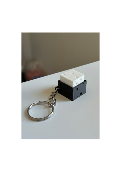 Peynir Desenli Mekanik Switch Clicker Anahtarlık
