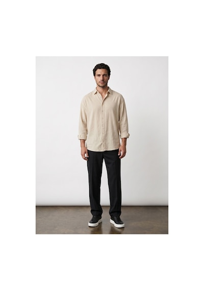 Baselco Amalfi Muslin Oversize Gömlek - Basic Fresh Bej