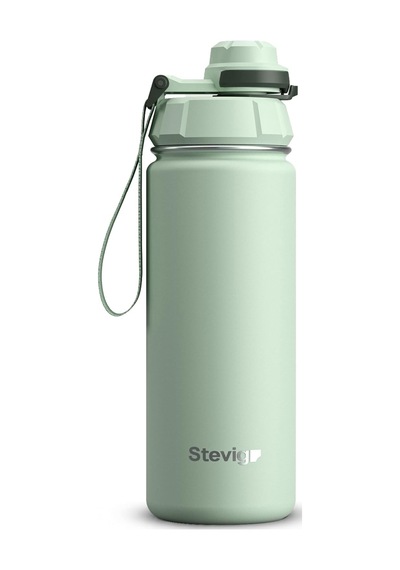 1 Hand Leak-proof Sızdırmaz Çelik Termos 500 Ml Smoke Green St-221 Çok Renkli