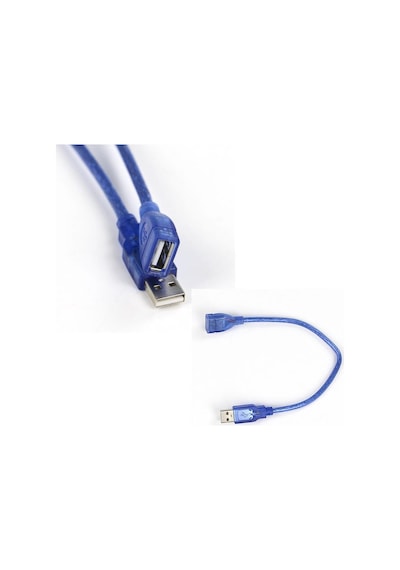 30 cm. USB 2.0 Dişi - Erkek Usb Uzatma Uzatıcı Ara Ek Kablosu