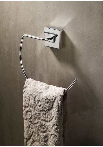 Sas Haus Krom Havlu Askılığı - Güçlü yapışkanlı Banyo ve Mutfak İçin Şık ve Fonksiyonel Tasarım