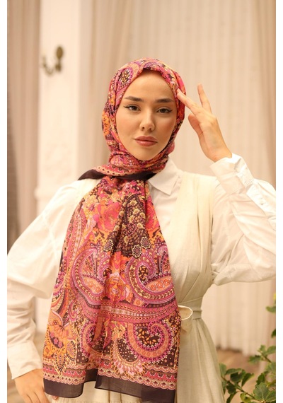 Silk Home Nariya Şal 90001-39 Kavun İçi