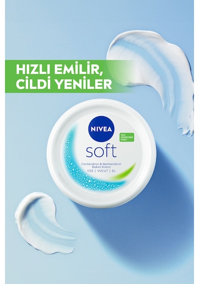 Soft Nemlendirici El Ve Vücut Bakım Kremi 300ml, 48 Saat Nemlendirici, Jojoba Yağı, E Vitamini