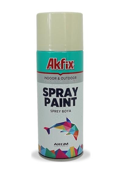 Akfix Akrilik Sprey Boya 400Ml Parlak Krem