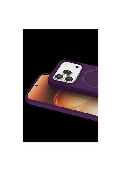 Huawei Honor 600 Pro Regal Magsafe Standlı Kapak - Derin Mor
