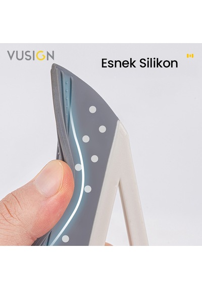 Vusıgn Sihirli Süpürge Silikon Başlıklı Çok Amaçlı Temizlik Çekçeği 34,5x90,5 Cm Ahşap Rengi