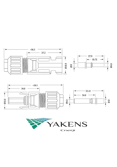 Mc4 Solar Konnektör 1500v Erkek Dişi Set Güneş Paneli Kablo Bağlantı Soketi Solar Panel Konnektörü
