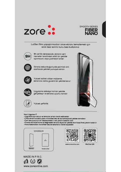Realme C21 Zore Fiber Nano Ekran Koruyucu Siyah (505228913)
