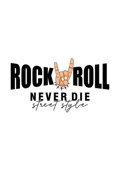 Paybuy Rock Müzik Sokak Stilinde Baskılı Kadın Tişört Beyaz