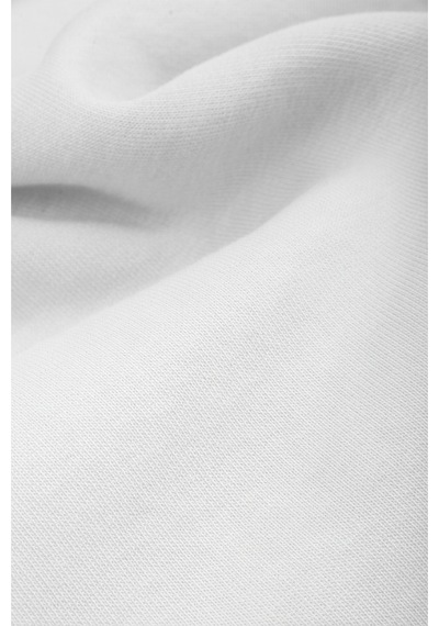 Rizzup Erkek Beyaz Relax Fit İçi Polarlı %100 Pamuk Yarım Fermuarlı Dik Yaka Sweatshirt 2600760