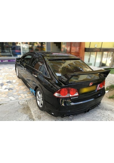 Honda Civic Fd6 Cam Üstü Spoiler Pianoblack 2006-2011