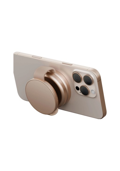 Energea Alumag Trio 3in1 Katlanabilir Qi2 Destekli 15w Telefon Saat Apple Uyumlu AirPods Masaüstü Hızlı Şarj Standı - Gold