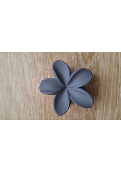 Bayan Lotus Çiçeği Dişli Toka Gri