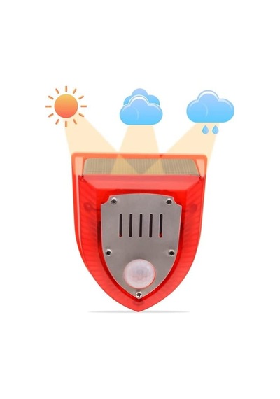 Powermaster Pm-26953 Köpek Silah Sesli Hayvan Kovucu Alarm Cihazı Hareket Sensörlü Solar Panelli