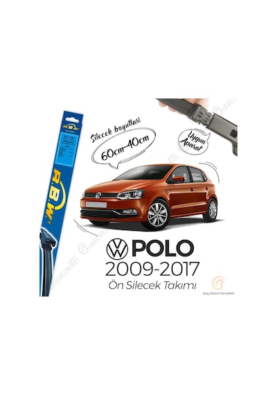 RBW Volkswagen Polo 2009 - 2017 Ön Muz Silecek Takım