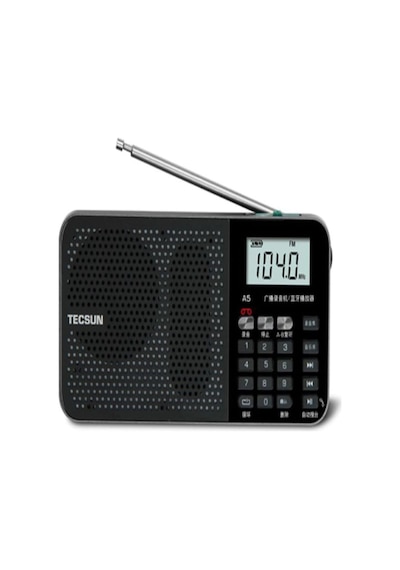 Ultratekno Tecsun A5 Taşınabilir Şarjlı Cep Radyosu Bluetooth Hoparlör Fm Radyo Mp3 Çalar & Ses Kayıt Cihazı