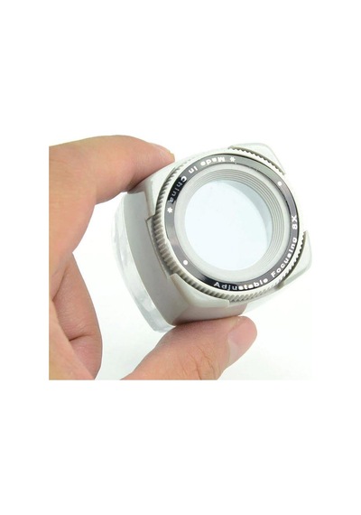 8X Odaklama Büyüteç Akrilik Lens Masa Üstü Küp Stand Odak Ayarlı