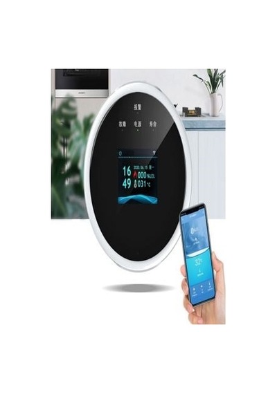 Sunup Sn-38805 Wi-fi Akıllı Doğal Gaz Ve Sıcaklık Ev Tipi Kaçak Dedektörü Tft Ekranlı