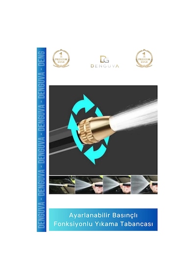 Basınçlıyıkamatabancası Ayarlanabilir Basınçlı Profesyonel Bahçe Sulama Fonksiyonlu Araba Yıkama Ta