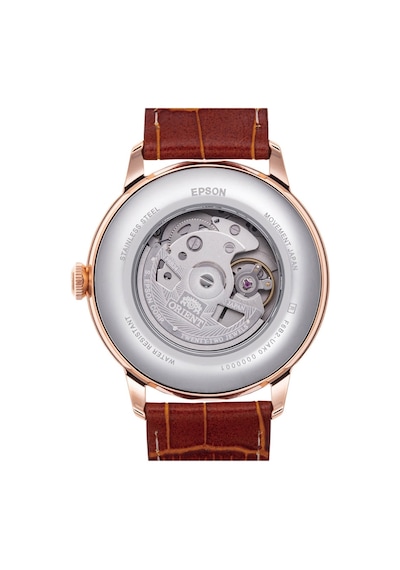 Orient Kurmalı Otomatik Deri Kahverengi Beyaz Kadran Sun&moon 42 Mm Erkek Kol Saati