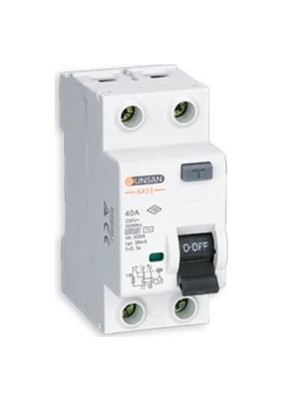 Günsan Yangın Koruma Rölesi 1X40A 300MA Gün-Ka 2-40300