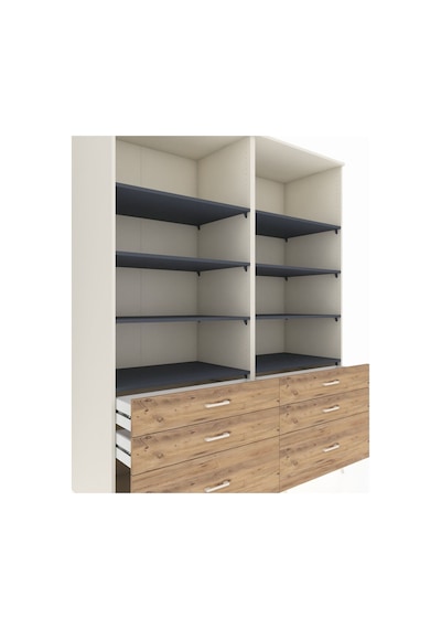 Kronos Gardrop 8 Raflı 6 Çekmeceli 176x59x221 Aytaşı-antrasit/çam Antrasit/çam Kronos Gardrop 8 Raflı 6 Çekmeceli 176x59x221 Aytaşı-antrasit/çam Antrasit/çam