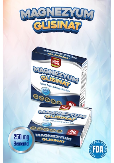 Ncs Magnezyum Glisinat 250 Mg Elementel 60 Tablet Bisgilisinat