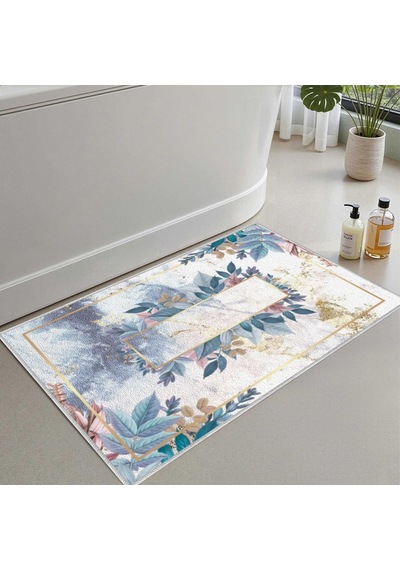Monnhein 2'li Set Banyo Paspası, Yumuşak Banyo Halısı, Kaymaz Dot Tabanlı, Su Emici, Makinede Yıkanabilir - 50x60- Diğer