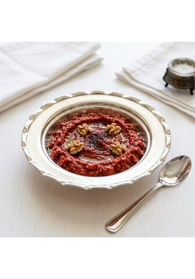 Shark Anatolia Premium Kalın Bakır Derin Meze, Kahvaltı Ve Çerez Sunum Tabağı 15 Cm Beyaz, Çirtik Kenarlı Osmanlı Stil Şef Sunum Serisi Renkli