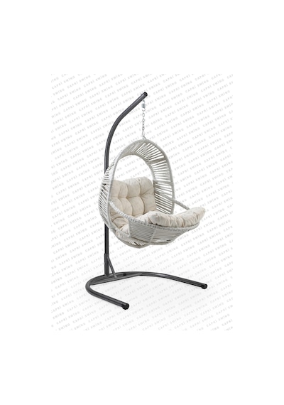 Capri Swing Nobel Tekli Rattan Bahçe Balkon Salıncağı 001