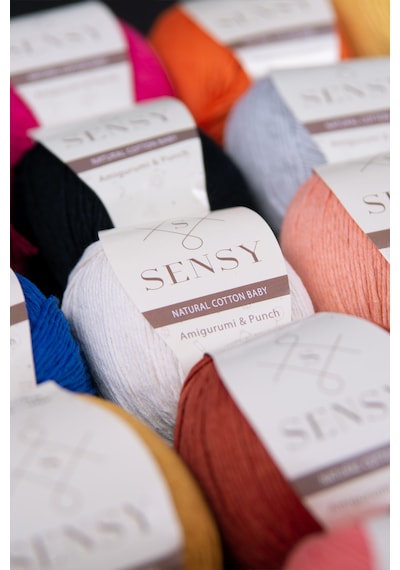 Sensy Premium Amigurumi Ipi Punch Panç Baby Soft Cotton 50 Gr Örgü Ip Yeşil
