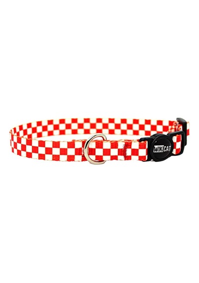 Candy Cane Kedi Boyun Tasması, Boğulma Önleyici Kilitli, Zil Hediyeli Kırmızı,beyaz Kareli