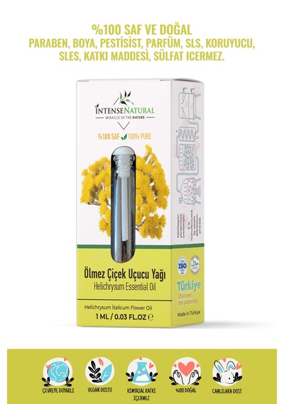 Intense Natural Ölmez Çiçek Uçucu Yağı 1 ML