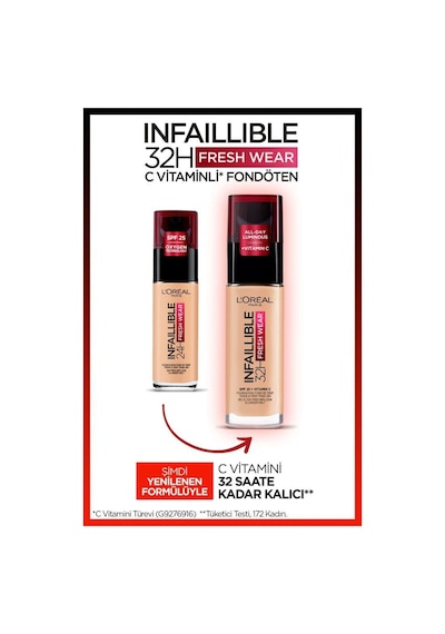 L'Oreal Paris Infaillible 24H Fondöten No:120 Vanilla