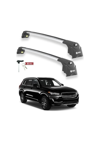 Turtle Volvo Xc90 2015-2025 Ara Atkı Air2 Gri