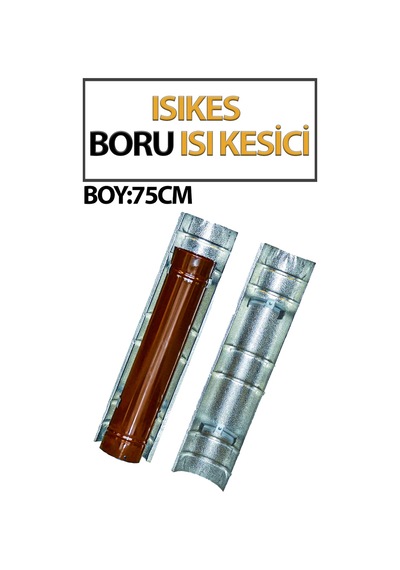 Isı Kesici Levha Soba Borusu Isı Dağılımı İçin 1 Adet Isıkes 75 Cm Uzunluğundadır.