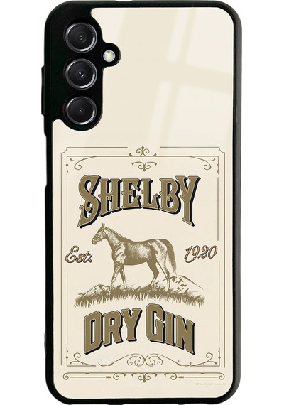 Samsung Uyumlu M34 Peaky Blinders Shelby Dry Gin Tasarımlı Glossy Telefon Kılıfı Siyah