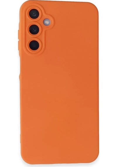 Newface Samsung Galaxy A05s Kılıf Nano İçi Kadife Silikon - Turuncu