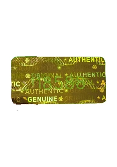 Hologramlı Garanti Etiketi Seri Numaralı 1X2 Cm 98 Adet