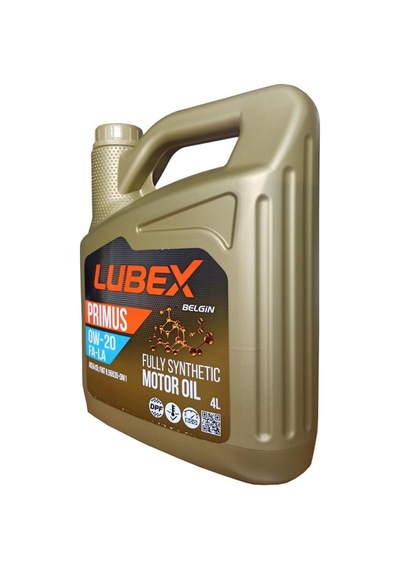 Lubex Primus 0W-20 Fa-La Dpf Partiküllü Tam Sentetik Motor Yağı 4 x 4 L