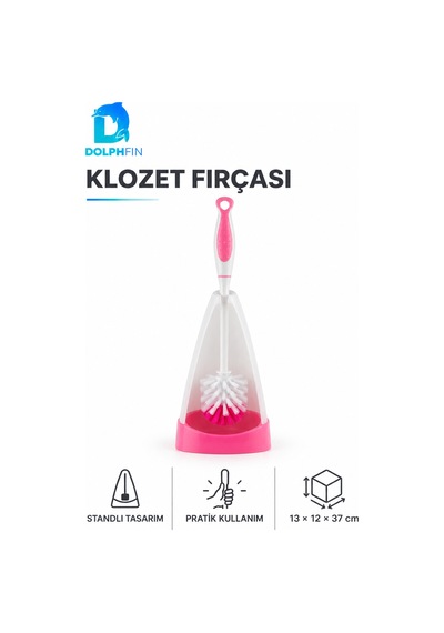 Çift Renk Klozet Fırçası Standlı Banyo Ve Tuvalet Temizlik Seti Çok renkli