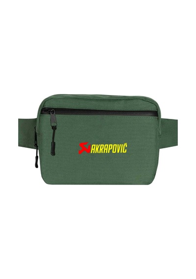 Akrapovic Logo Text Yeşil Bel Çantası
