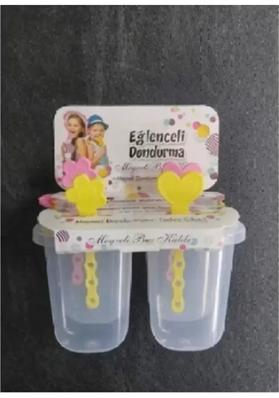 Eğlenceli 4'lü Dondurma Kabı Antrasit