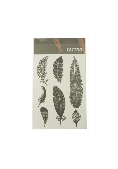 Yaprak - 357 - Tattoo Dövme - Glblseme - Sticker Siyah