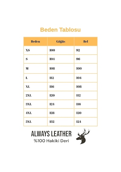 Always Leather Usta İşi Özel Dikim %100 Hakiki Deri 1803340027 Kahverengi