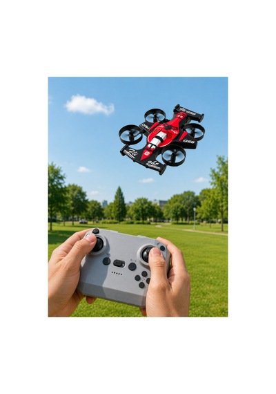 Ersuçan Araba Drone 4 Korumalı Pervaneli 360 Akrobatik Hareket Uzaktan Kumandalı