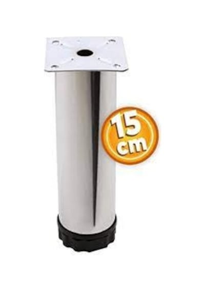 Metal Baza Ayak 15 Cm Krom