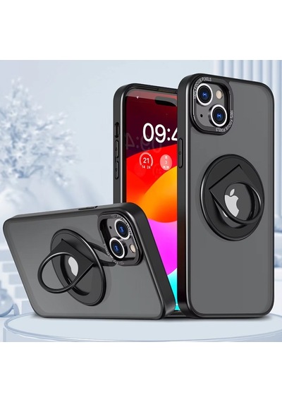 Ally Apple Uyumlu iPhone 15 Plus İçin Magsafe Yüzük Standlı Manyetik S
