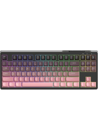 M87 2.4g Bt5.0 Çift Bağlantılı Tft Led Ekranlı Rainbow Gaming Oyuncu Klavye