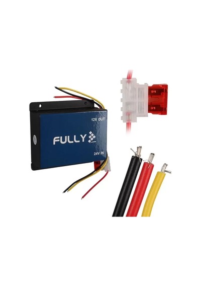 Sh Fully 2412 24v/12v Dc-dc 30 Amper Oto Akü Voltaj Konvertör Oto-kamyon-tır Uyumlu Najmaddin